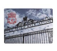 Liverpool FC Metal Shankly Gates Sign (One Size) (Black/Blue/Red Brown)
