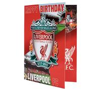 Liverpool FC Musical Birthday Card in Red Liverpool FC Red