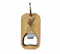 Liverpool FC Official Bamboo Bottle Opener Keyring, Liverbird Crest Design, 10cm x 4cm, 61g gift