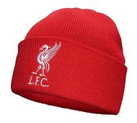Liverpool FC, official Bronx knitted cap with the liver bird design, ideal as a gift for football fans - Red - One Size