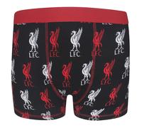 Liverpool FC Official Football Gift 1 Pack Boys Boxer Shorts Black 5-6 Years