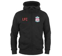 Liverpool FC Official Football Gift Boys Fleece Zip Hoody Black 6-7 Years