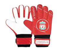 Liverpool FC Official Football Gift Boys Goalkeeper Goalie Gloves Red White