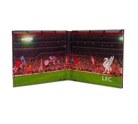 Liverpool FC Official Football Gift Embossed Crest Stadium Wallet Black