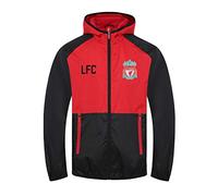 Liverpool FC Official Gift Boys Shower Jacket Windbreaker Black Red 2-3 Years
