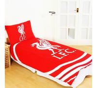 Liverpool FC Official Reversible Pulse Single Duvet Set - 135x200 cm Duvet, 50x75 cm Pillowcase, 52% Polyester / 48% Cotton