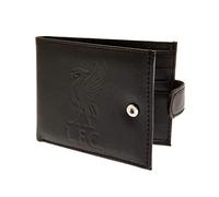 Liverpool FC Official RFID Embossed Leather Wallet (One Size) (Black)