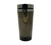 Liverpool FC Official Translucent Black with Gold Liverbird Travel Mug