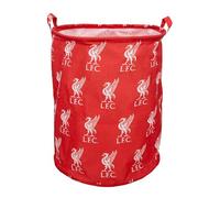 Liverpool FC Officially Licensed Storage Hamper | Strike Design, Toy Box Laundry Basket | Organiser For Children's Bedroom, Kids Playroom | 48cm x 40cm