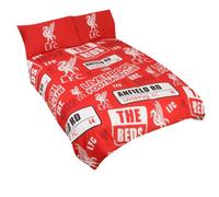 Liverpool Fc Patch Single Duvet Cover And Pillow Case Set Red (One Size)