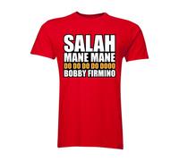 Liverpool FC Personalised Salah Mane Mane T-Shirt in Red | Size: Medium Liverpool FC Red M