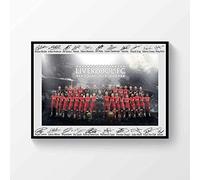 Liverpool FC Premier League Champions 2020 Full Squad Signed Printed Poster A4 Gift