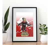 Liverpool FC Print - Cody Gakpo | Boys Bedroom | Football Poster | Mens Gift | Picture (A4 Black Frame)