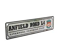 Liverpool Fc Retro Vintage Window Wall Metal Sign Anfield Rd L4