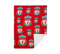 Liverpool FC Sherpa Fleece Crest Blanket