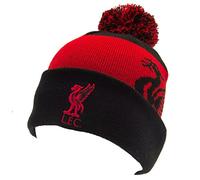 Liverpool FC Ski Bobble Knitted Hat Quick Check Red Black