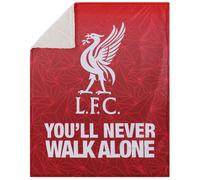 Liverpool FC Slogan Sherpa Fleece Blanket