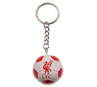 Liverpool FC Soccer Ball Keyring, White/Red, One size