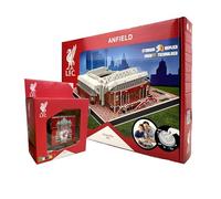 Liverpool FC Stadium 3D Puzzle & Rubik’s Cube Gift Set - Anfield Stadium Model + Official Liverpool Football Club Rubik’s Cube for Kids & Adults, Ages 7+
