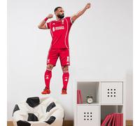 Liverpool FC Wall Sticker - Mo Salah 25/26 Illustration Wall Decal LFC Art (90cm Height x 55cm Width)
