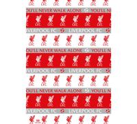 LIVERPOOL FC WRAPPING PAPER FOOTBALL ROLL WRAP 3M BIRTHDAY GIFT WRAP