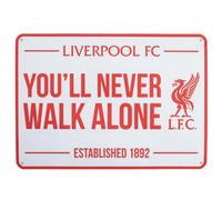 Liverpool Fc Youll Never Walk Alone Crest Plaque Red/white (One Size)