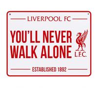 Liverpool FC You'll Never Walk Alone Established 1892 Metal Sign