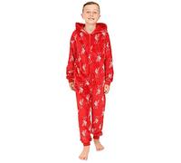 Liverpool Football Club Boys Red Fleece Sleepsuit Kids All in One (7-8 Years)