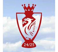 Liverpool Inspired League Champions 2024-25 Car Wall Laptop Self-Adhesive Vinyl Decal