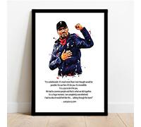 LIVERPOOL - JURGEN KLOPP QUOTE - FRAMED ILLUSTRATION PRINT POSTER