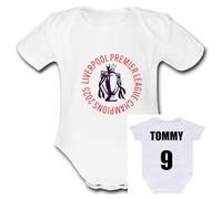 LIVERPOOL league winners 2025 PREMIER Personalised CUSTOMISABLE Unique Baby Vest Baby Grow Babygrow Cute Novelty Boys Girls Unisex Funny BABY GIFT PRESENT FC 2025