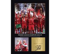 Liverpool League Winners Gift Signed A4 Print Display Liverpool Gifts For Boys Digitally Reproduced Signature Liverpool Gifts For Men (A4, Framed)