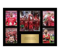 Liverpool League Winners Gift Signed A4 Print Display Liverpool Gifts For Boys Digitally Reproduced Signature Liverpool Gifts For Men (A3, Framed)