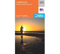 Explorer 275 Liverpool, St Helens, Widnes & Runcorn Map With Digital Version, Orange One Size