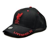 Liverpool Mass Frost Black Red Baseball Cap Snapback - 100% Cotton, Embroidered Liverbird Crest & Liverpool FC Text EPL-MFRSP0HTP-BK-OSF