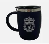 Liverpool Matt Black Barrel Handled Travel Mug Gift