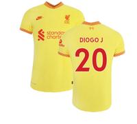 Liverpool Men's 2021 - 2022 3Rd Shirt - Diogo J. 20 in Yellow | Size: Medium Liverpool Yellow M