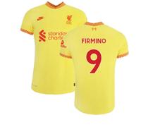 Liverpool Men's 2021 - 2022 3Rd Shirt - Firmino 9 in Yellow | Size: Medium Liverpool Yellow M