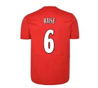 Liverpool Men's Fc 2005 Champions League Final Shirt - Riise 6 in Red | Size: Large Liverpool Red L