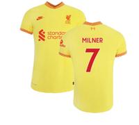 Liverpool Men's Mens 2021 - 2022 3Rd Shirt - Milner 7 in Yellow | Size: Medium Liverpool Yellow M