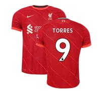 Liverpool Men's Mens 2021 - 2022 Vapor Home Shirt - Torres 9 in Red | Size: Small Liverpool Red S