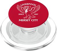 Liverpool Mersey City Since 1207 Liver Bird Big White Print PopSockets PopGrip for MagSafe