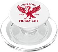 Liverpool Mersey City Since 1207 Liver Bird Large Print Red PopSockets PopGrip for MagSafe