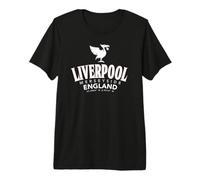 Liverpool Merseyside England Bird Geographic Coordinates Premium T-Shirt