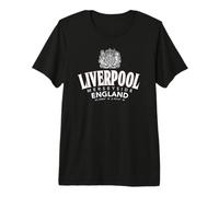 Liverpool Merseyside England Geographic Coordinates Premium T-Shirt