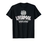 Liverpool Merseyside England Geographic Coordinates T-Shirt