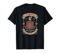Liverpool Merseyside England Maritime Mercantile City Aged T-Shirt