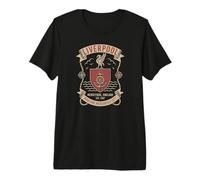 Liverpool Merseyside England Maritime Mercantile City Banner Premium T-Shirt