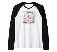 Liverpool Merseyside England Maritime Mercantile City Raglan Baseball Tee