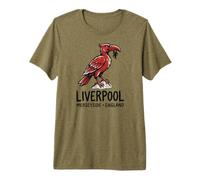 Liverpool Merseyside England Zine-Ink Liver Bird Premium T-Shirt